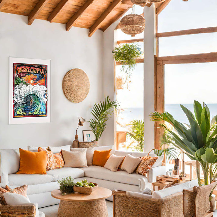 Art by Barreltopia poster SURF