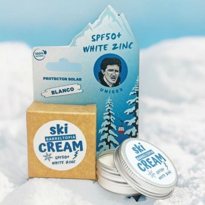 Zinc Solar Ski SPF50+ · Crema solar mineral para nieve (8 colores)