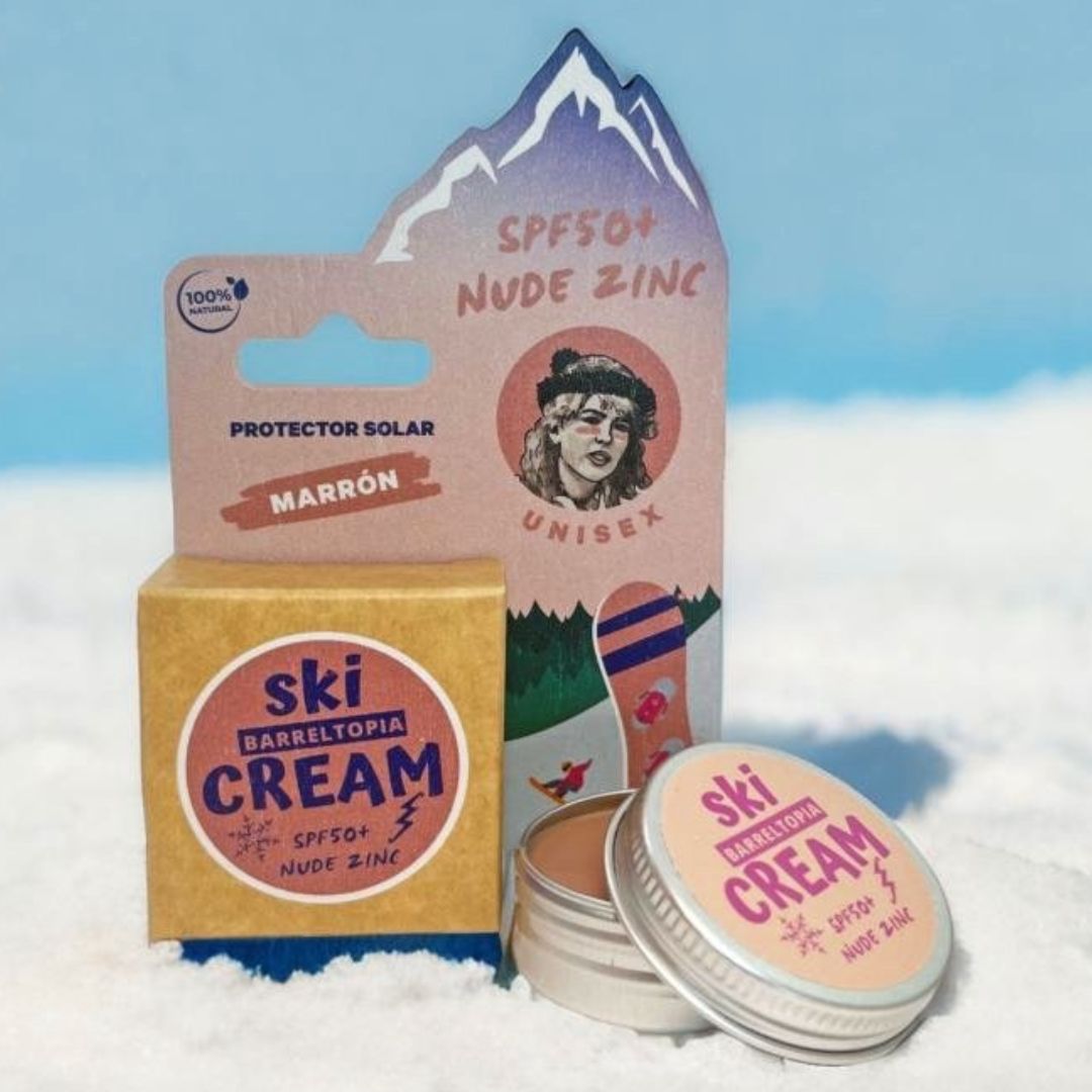 Zinc Solar Ski SPF50+ · Crema solar mineral para nieve (8 colores)