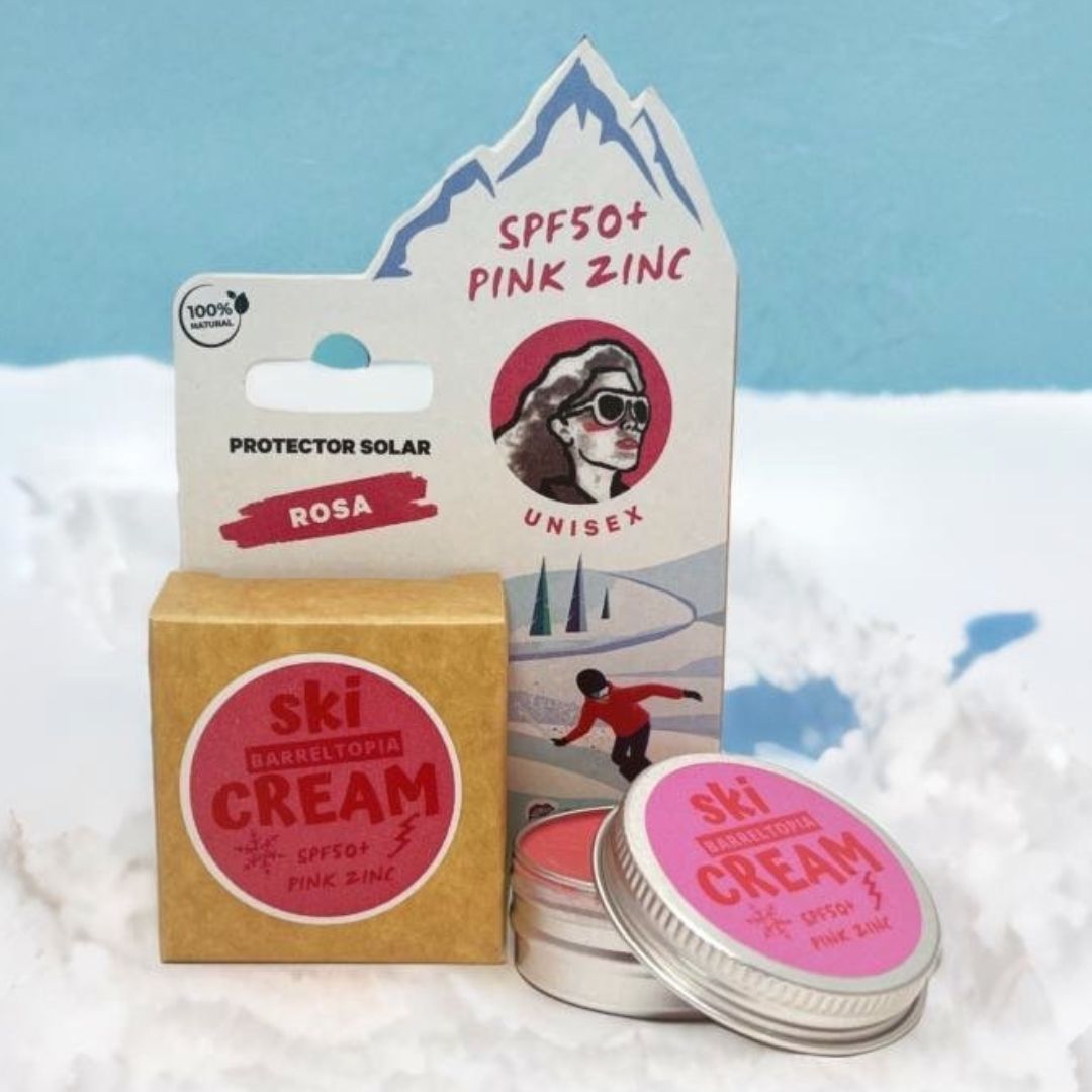 Zinc Solar Ski SPF50+ · Crema solar mineral para nieve (8 colores)