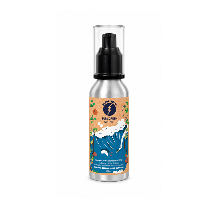 Crema Solar Corporal Transparente · SPF30/50+ Reef Safe
