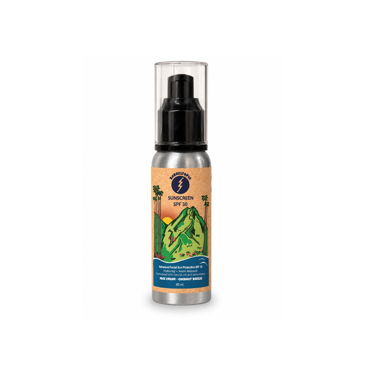 Crema Solar Facial Transparente · SPF30/50+ Reef Safe