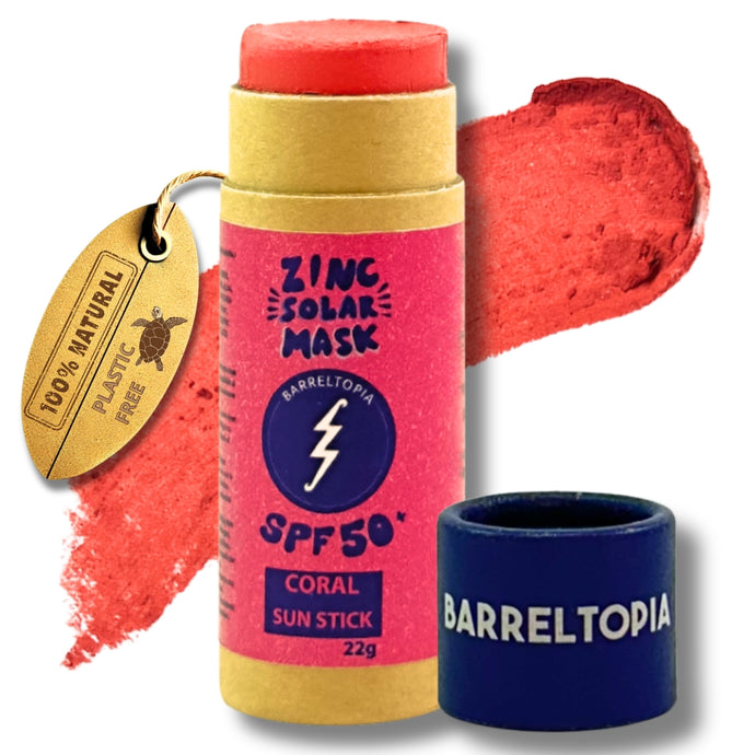 STICK SPF50+ CORAL - Crema solar para surf y nieve