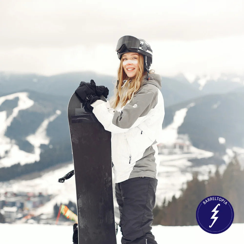 Snowboarder on the slopes